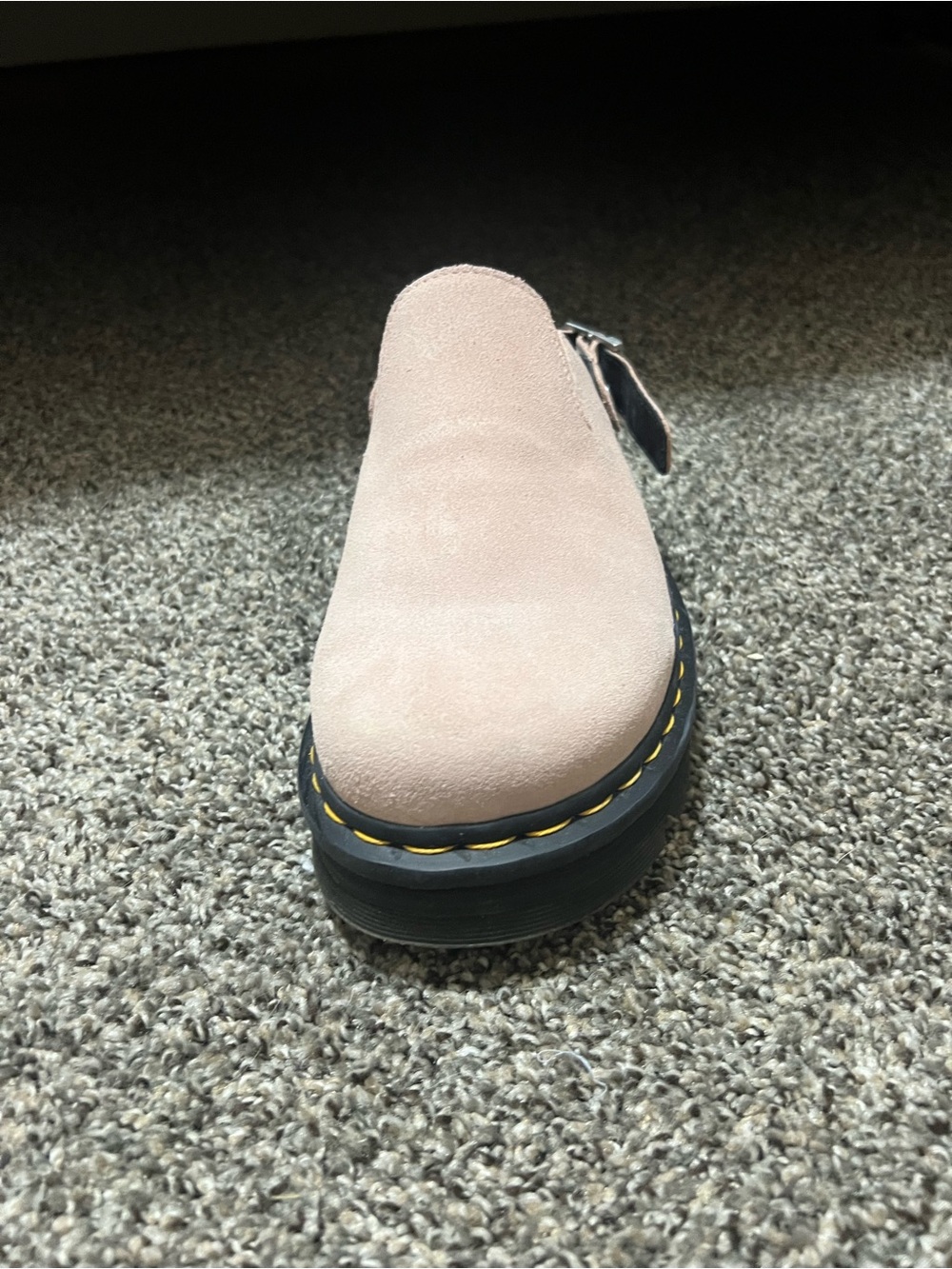Dr. Martens Women’s Pale Pink Suede Slip-On Loafers - Picture 7 of 14